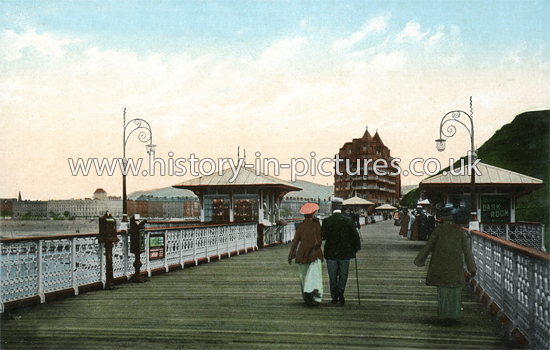 The Pier, Grand Hotel, Llandudno, Carmathanshire. c.1915